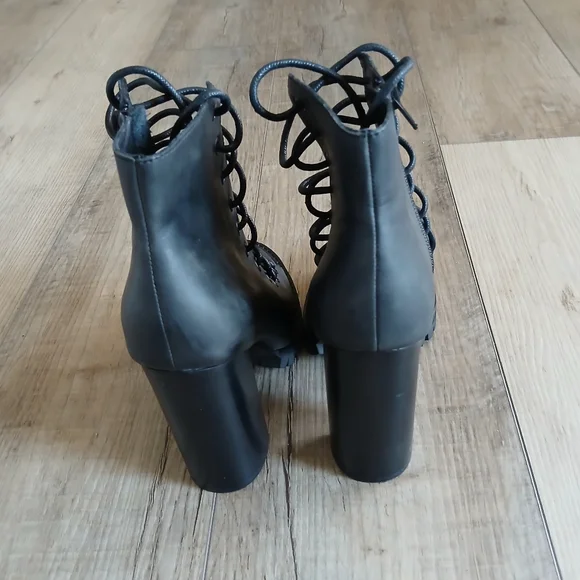 New Jeffrey Campbell Palermo x Free People black leather boots. Size 8.5 - Picture 5 of 9